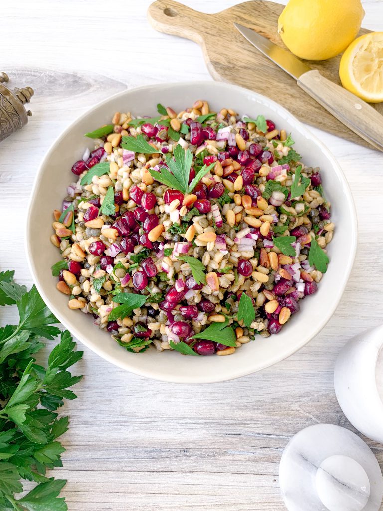 Farro and Green Lentil Salad