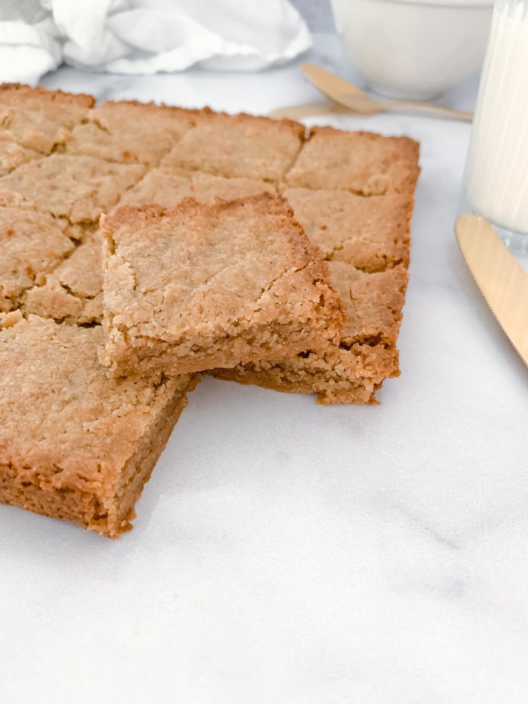 Brown Butter Tahini Blondies