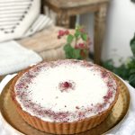 Strawberry Rose Bakewell Tart