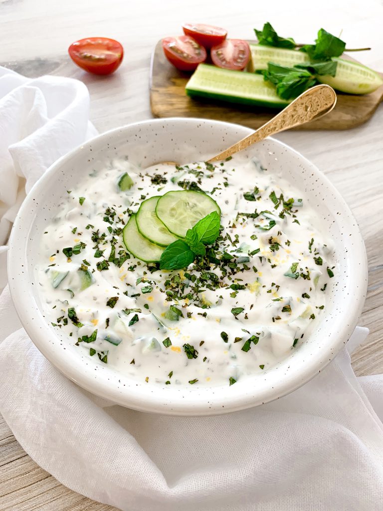 Kh'yar bi Laban (Cucumber Yogurt Sauce) | The Elegant Economist