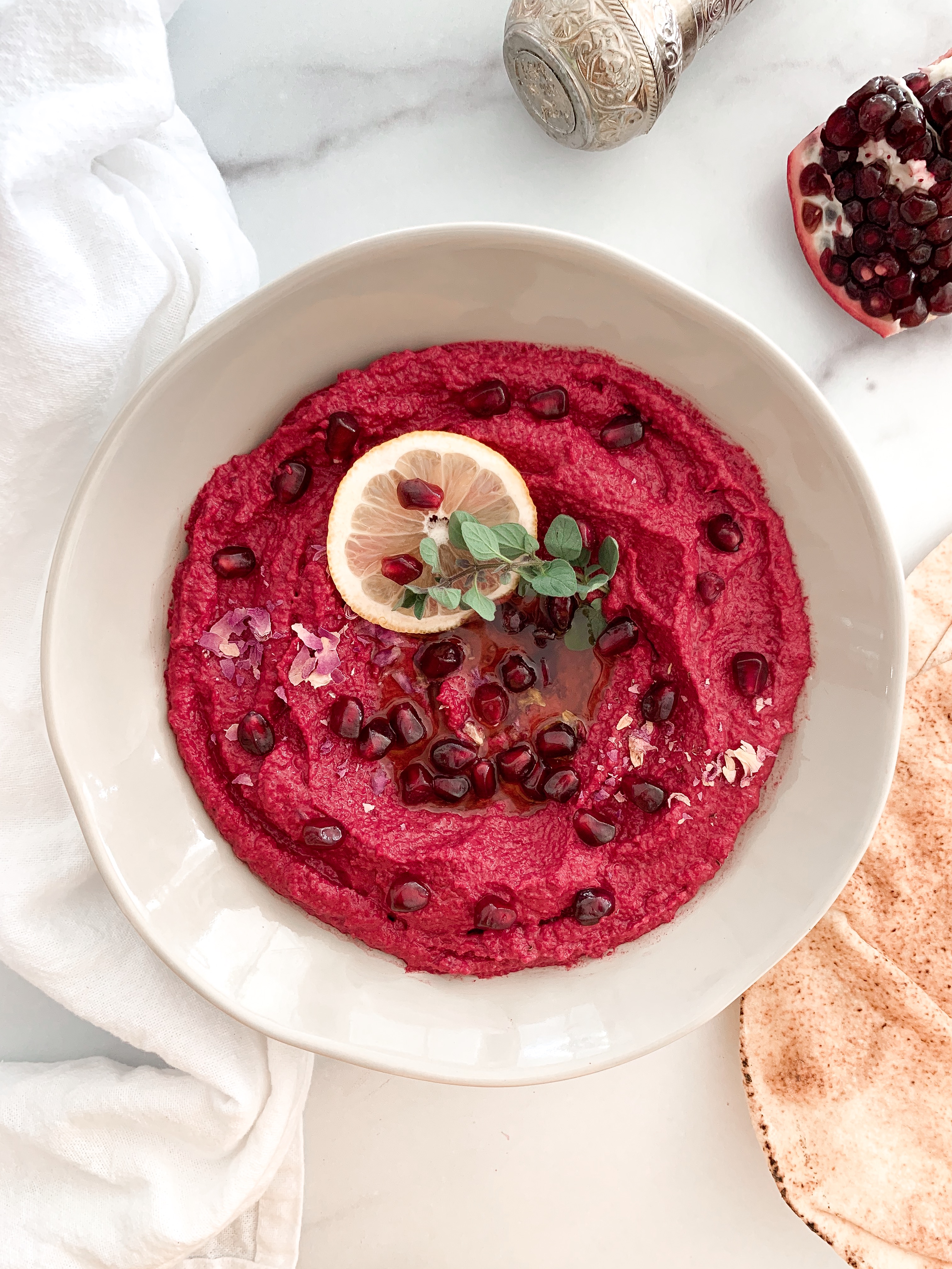 Mutabbal Shamandar (Beet & Tahini Dip)