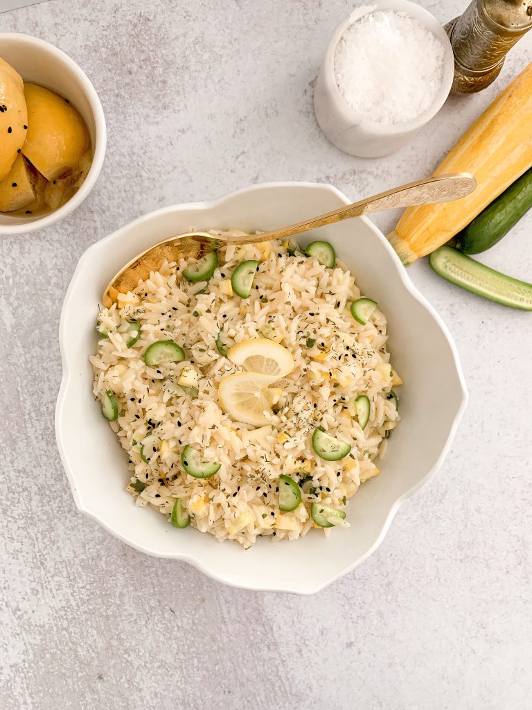 Orzo Salad With Preserved Lemon Summer Squash And Mint The Elegant