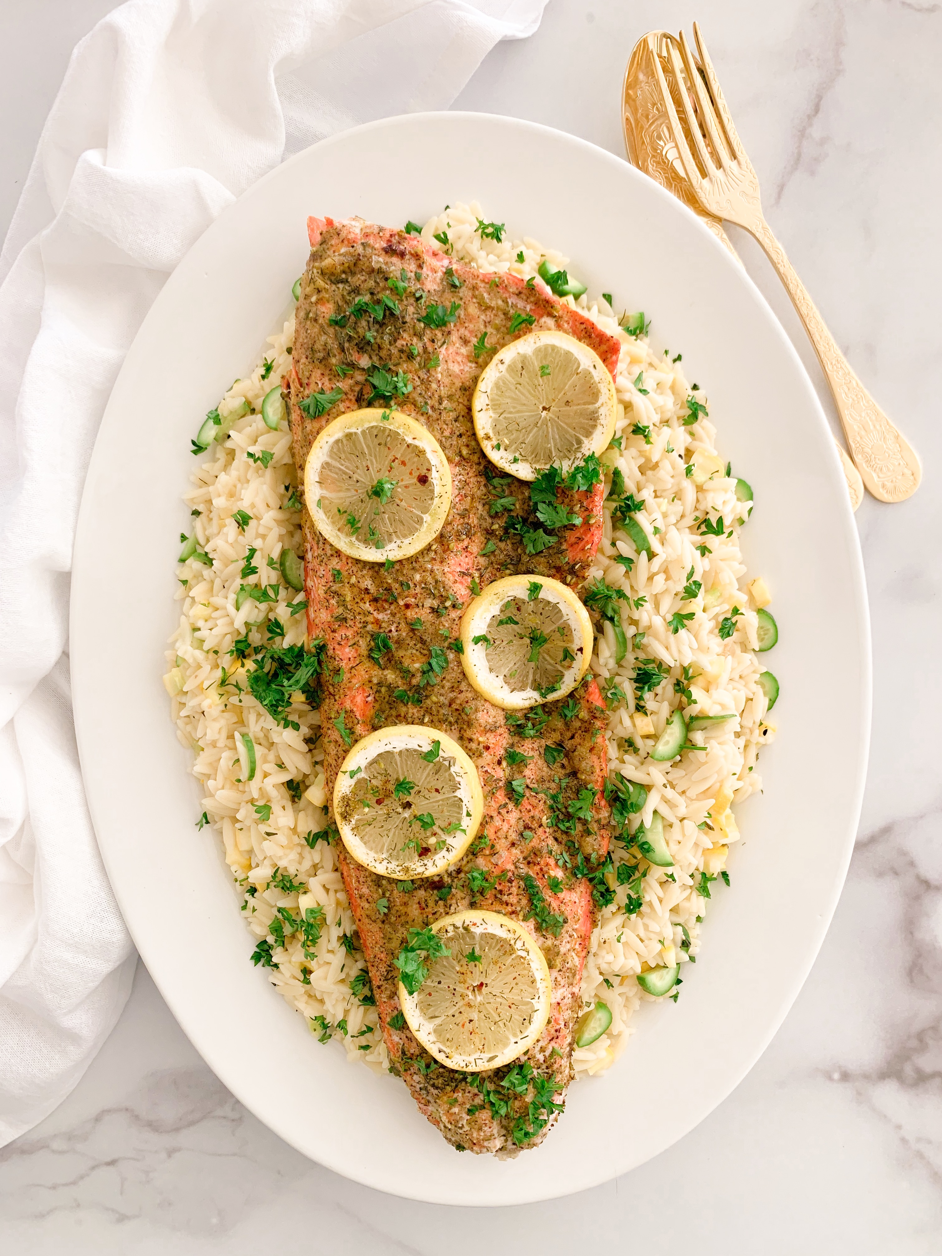 Wild Caught Salmon with Za'atar Butter